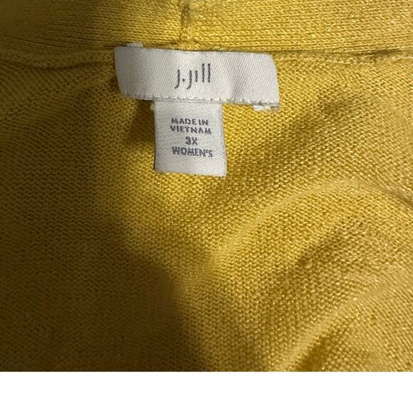 J.Jill Linen Cotton Blend Open Cardigan Sweater Women's Plus Size 3X Lightweight - Picture 4 of 7